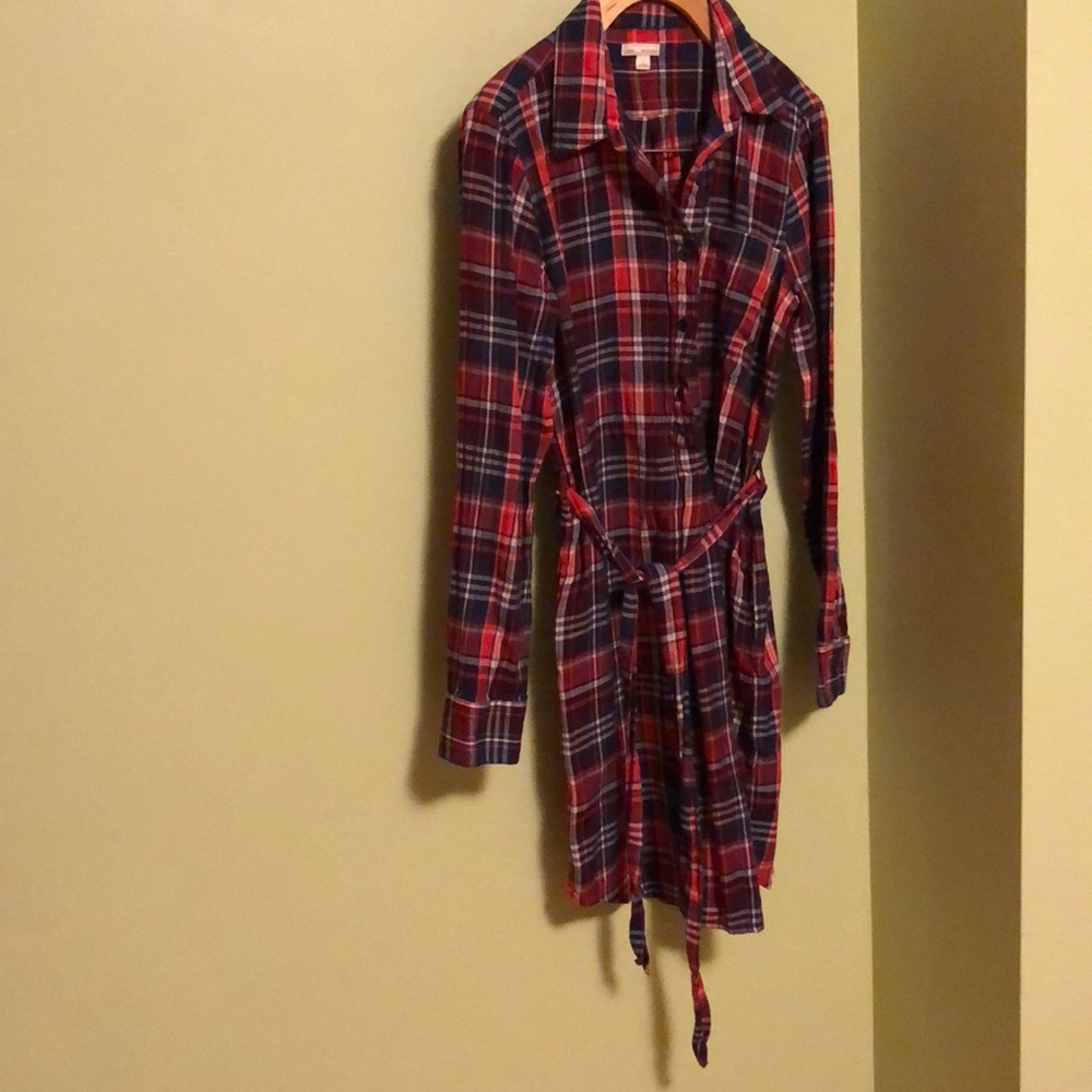 Plaid Shirtdress